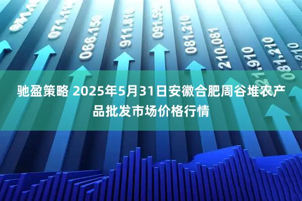 驰盈策略 2025年5月31日安徽合肥周谷堆农产品批发市场价格行情