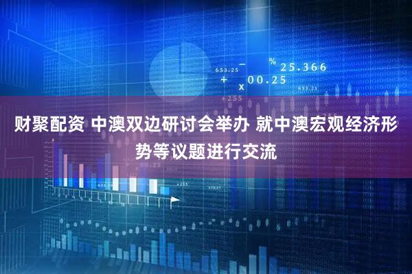 财聚配资 中澳双边研讨会举办 就中澳宏观经济形势等议题进行交流